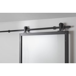 Square Skyded�r med alu sprosser- inkl. skinne - flere varianter