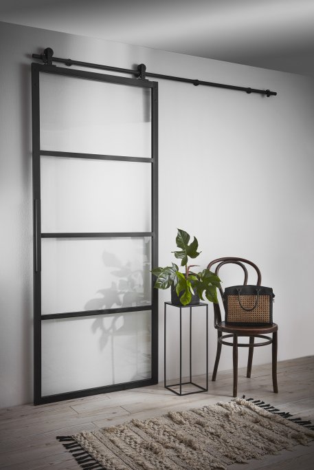 Square Skyded�r med alu sprosser- inkl. skinne - flere varianter