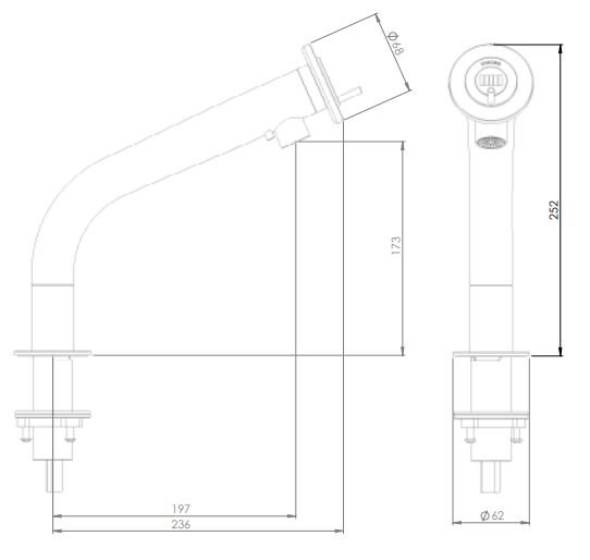 Miscea Kitchen Kkkenarmatur m. opvaskemiddel og desinfektion - m. poser