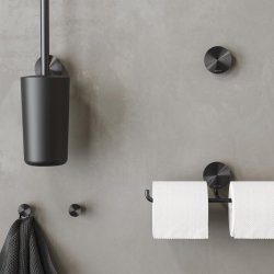 Geesa Opal  - Toiletbrste - Vghngt - Brushed Metal Black
