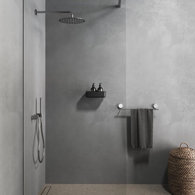 Geesa Opal  - Hndkldestang  45 cm - Krom Metal