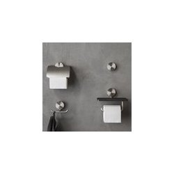 Geesa Opal  - Hndkldekrog dobbelt - Brushed Stainless Steel