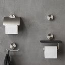 Geesa Opal  - Hndkldekrog dobbelt - Brushed Stainless Steel