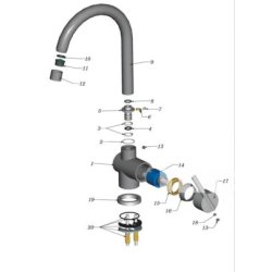2 stk. Greb til Paffoni Birillo Luksus brusest - Krom 