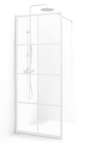 New York brusev�g - Hvide sprosser - klart glas