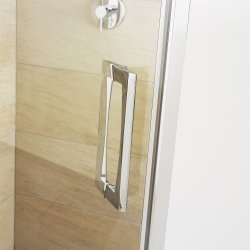 BREUER - PANORAMA Firkantet brusehjrne m. skydedre - Soft Close - Mange varianter