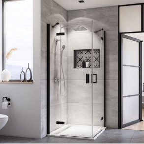 BREUER - BLACK EDITION - Panorama Brusehjrne - Dre med fast panel