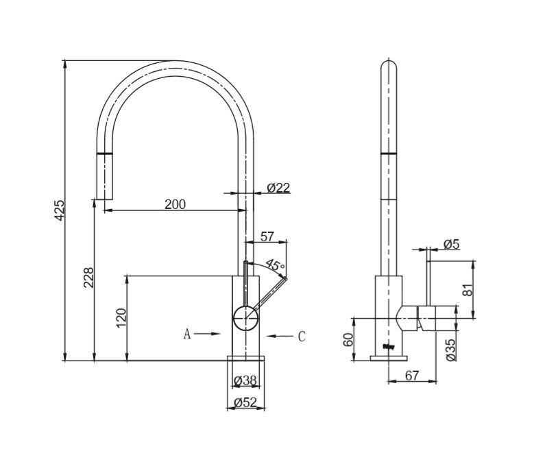 Primy Accent - Kkkenarmatur m. udtrk - Mange varianter