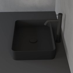 Primy Rare S stlvask - Firkantet - Coal  - Bordmontering