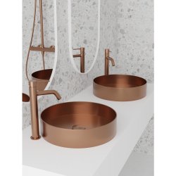 Primy Steel Rare R stlvask - Amber (kobber) 37,5 cm - Bordmontering