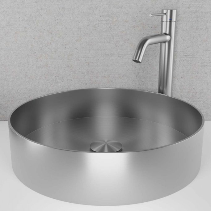 Primy Steel Rare R stlvask - Rustfrit Stl 37,5 cm - Bordmontering