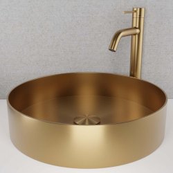 Primy Steel Rare R stlvask - Sand (messing) 37,5 cm - Bordmontering