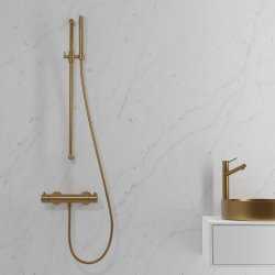 Primy Steel Rare R stlvask - Sand (messing) 37,5 cm - Bordmontering