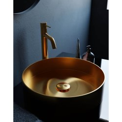 Primy Steel Rare R stlvask - Sand (messing) 37,5 cm - Bordmontering