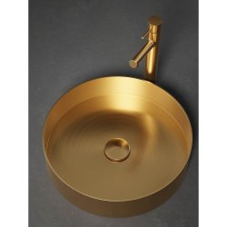 Primy Steel Rare R stlvask - Sand (messing) 37,5 cm - Bordmontering