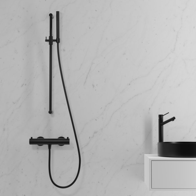 Primy Steel Rare R stlvask - Shadow  37,5 cm - Bordmontering