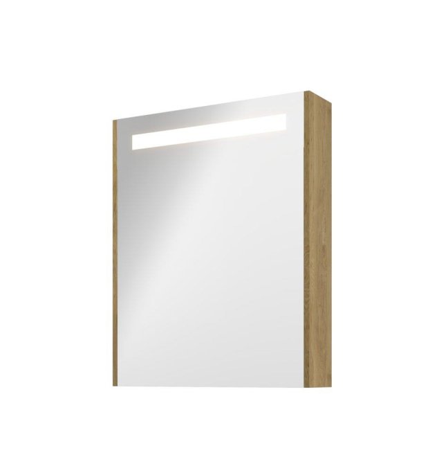 Proline 60 cm spejlskab - 1 l�ge - LED Lys - Ideal Eg