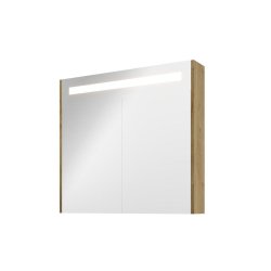 Proline 80 cm spejlskab - 2 lger - LED Lys - Ideal Eg