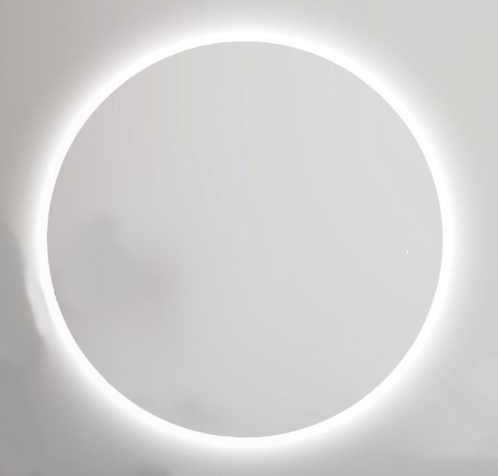 NY Puk V - Rundt backlight spejl med Antidamp - Mange strrelser