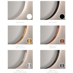 Superellipse spejl med Direkte LED lys, SP31, Vlg imellem rammer i flere farver - Mange strrelser