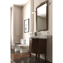 Retro Monoblocco gulvtoilet m. cisterne - Hvid - S-ls eller P-ls