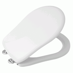 Retro tolietsde - Blank hvid - 2 beslags farver