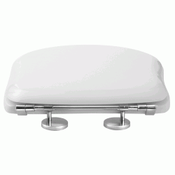 Retro tolietsde - Blank hvid - 2 beslags farver