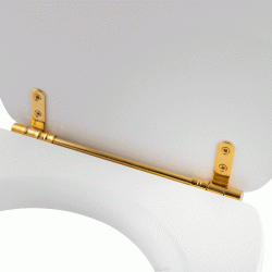 Retro tolietsde - Blank hvid - 2 beslags farver