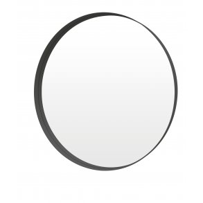 Sara Rundt 50 cm spejl med sort ramme