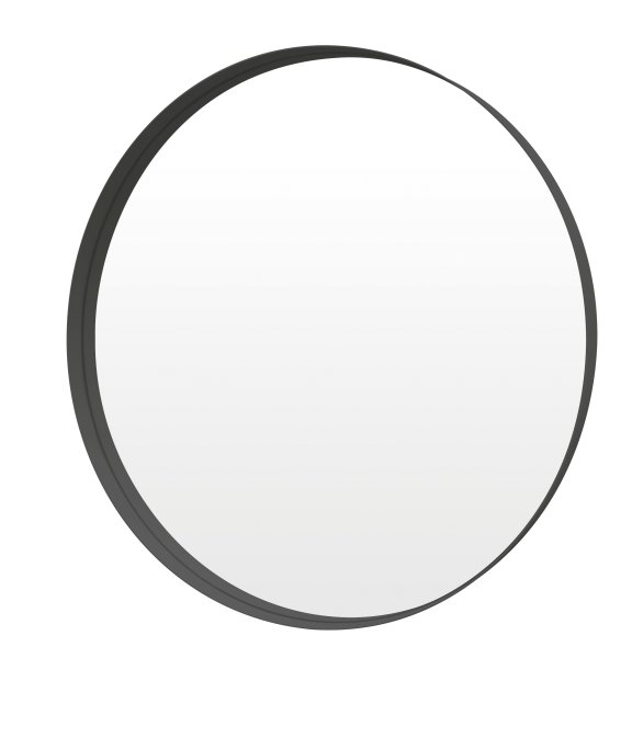 Sara Rundt 50 cm spejl med sort ramme