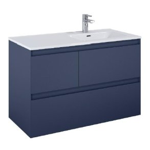 Sole Split - 100 cm Mbelst - 3 skuffer - 45 cm dyb - Mat Marinebl