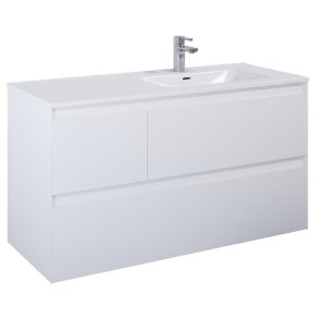 Sole Split - 120 cm Mbelst - 3 skuffer - 45 cm dyb - Mat Hvid