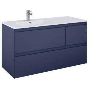 Sole Split - 120 cm Mbelst - 3 skuffer - 45 cm dyb - Mat Marinebl