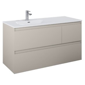 Sole Split - 120 cm Mbelst - 3 skuffer - 45 cm dyb - Mat Rgfarve