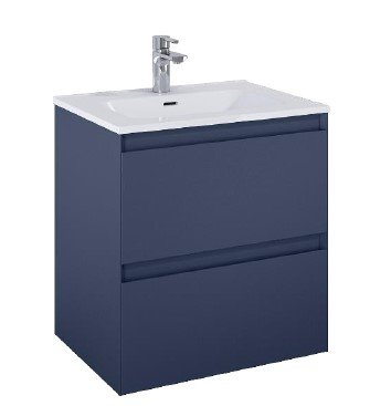 Sole - 60 cm Mbelst - 2 skuffer - 45 cm dyb - Mat Marinebl