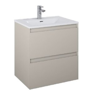 Sole - 60 cm Mbelst - 2 skuffer - 45 cm dyb - Mat Rgfarve