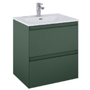 Sole - 60 cm Mbelst - 2 skuffer - 45 cm dyb - Mat Grn