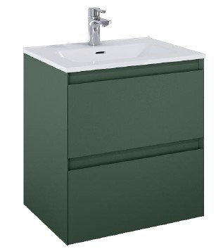 Sole - 60 cm Mbelst - 2 skuffer - 45 cm dyb - Mat Grn