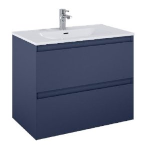 Sole - 80 cm Mbelst - 2 skuffer - 45 cm dyb - Mat Marinebl