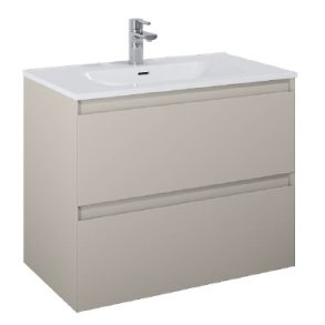 Sole - 80 cm Mbelst - 2 skuffer - 45 cm dyb - Mat Rgfarve