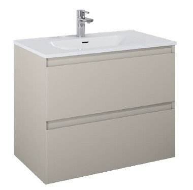 Sole - 80 cm Mbelst - 2 skuffer - 45 cm dyb - Mat Rgfarve