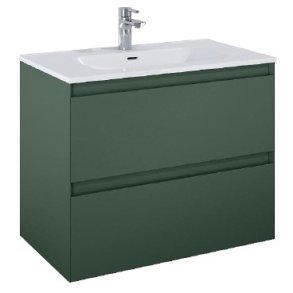 Sole - 80 cm Mbelst - 2 skuffer - 45 cm dyb - Mat Grn