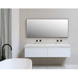 Firkantet spejl med direkte LED lys, SP19, Rammer i flere farver