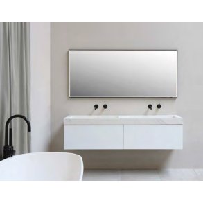 Firkantet spejl med direkte LED lys, SP19, Rammer i flere farver