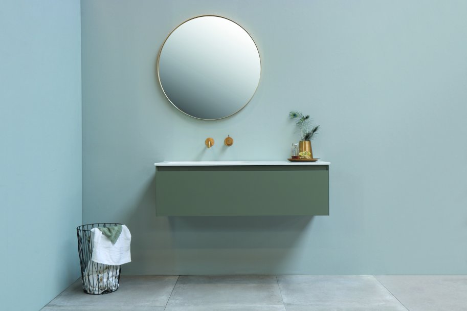 Rundt spejl med direkte LED lys, SP24, Rammer i flere farver