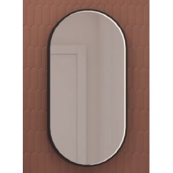 Ovalt spejl med direkte LED lys, SP28, Rammer i flere farver