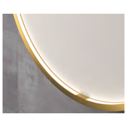 Rundt spejl med direkte LED lys, SP24, Rammer i flere farver