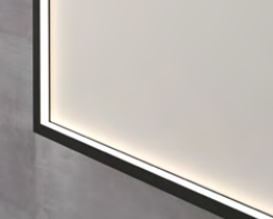 Rundt spejl med direkte LED lys, SP24, Rammer i flere farver