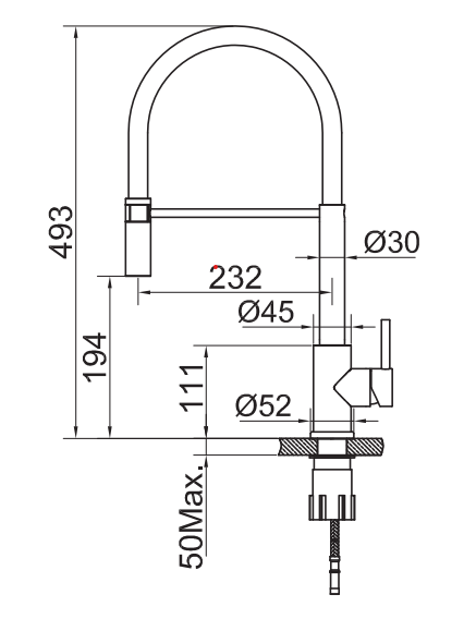 Primy Steel Pro- Kkkenarmatur m. skylletud - Flere varianter
