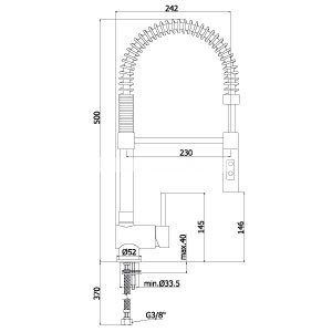 Kkkenarmatur Paffoni Stick Proff